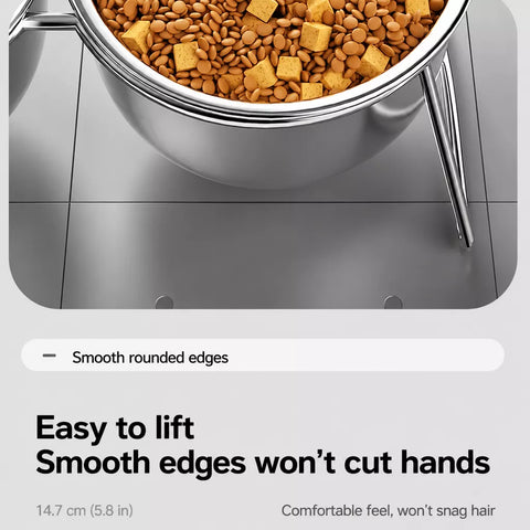Elevated Stainless Steel Pet Bowl Stand