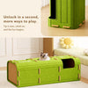 Multi-Level Cat Tree with Enclosed House and Scratching Areas
