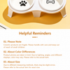 Ceramic Double Cat Bowls with Stand