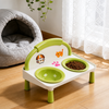 Raised Ceramic Double Pet Bowl Set