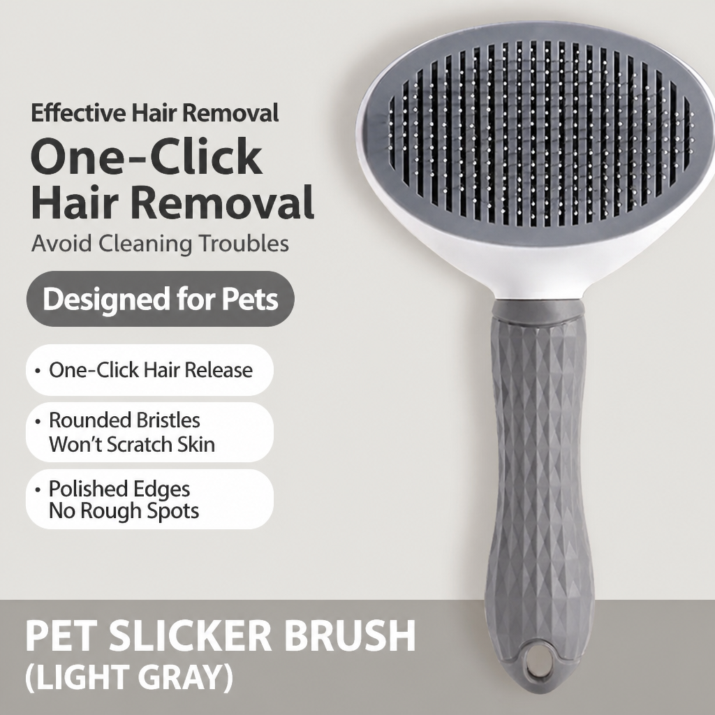 Self-Cleaning Pet Brush for Dogs & Cats