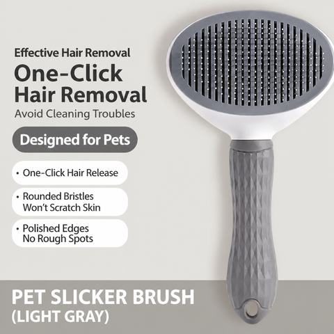 Self-Cleaning Pet Brush for Dogs & Cats