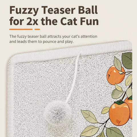 Vertical Adhesive Wall-Mounted Cat Scratcher
