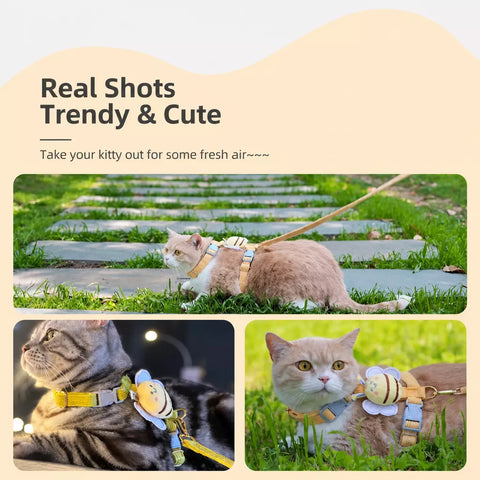Cat Vest Harness and Leash for Outdoor Walks