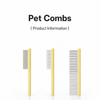 3-Piece Stainless Steel Pet Grooming Comb Set