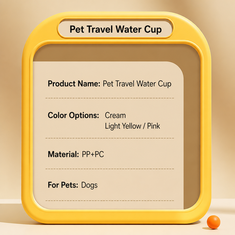 Portable Dog Water Bottle for Walks, Travel & Outdoor Use