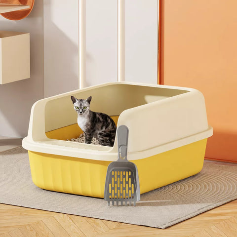 Extra-Large Semi-Enclosed Cat Litter Box p-05685