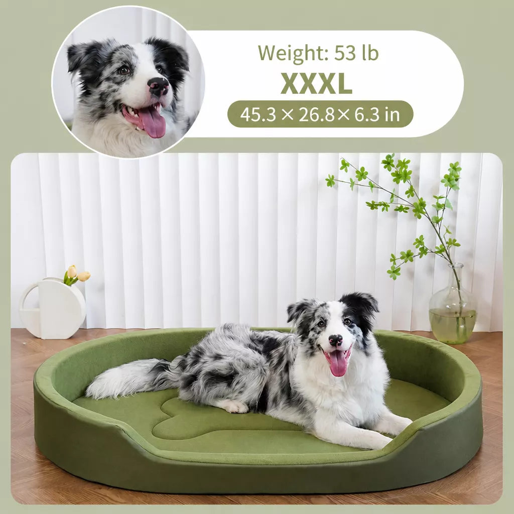All-Season Removable Washable Polyester Dog Bed