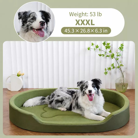 All-Season Removable Washable Polyester Dog Bed
