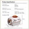 Ventilated Portable Pet Carrier for Small Dogs & Cats