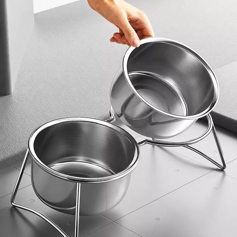 Elevated Stainless Steel Pet Bowl Stand