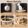 Wooden Space Capsule Cat Tree with Scratching Post