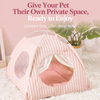Striped Tent Bed for Cats and Dogs - p-00707