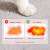 Enclosed Plush Pet Bed with Door Curtain for Cats and Dogs