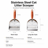 Large Metal Cat Litter Scoop with Sifting Holes