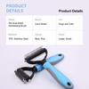 Double-Sided Dematting and Thinning Comb for Cats and Dogs