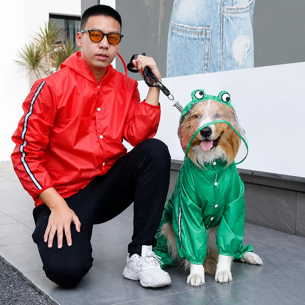 Four-Leg Waterproof Dog Raincoat