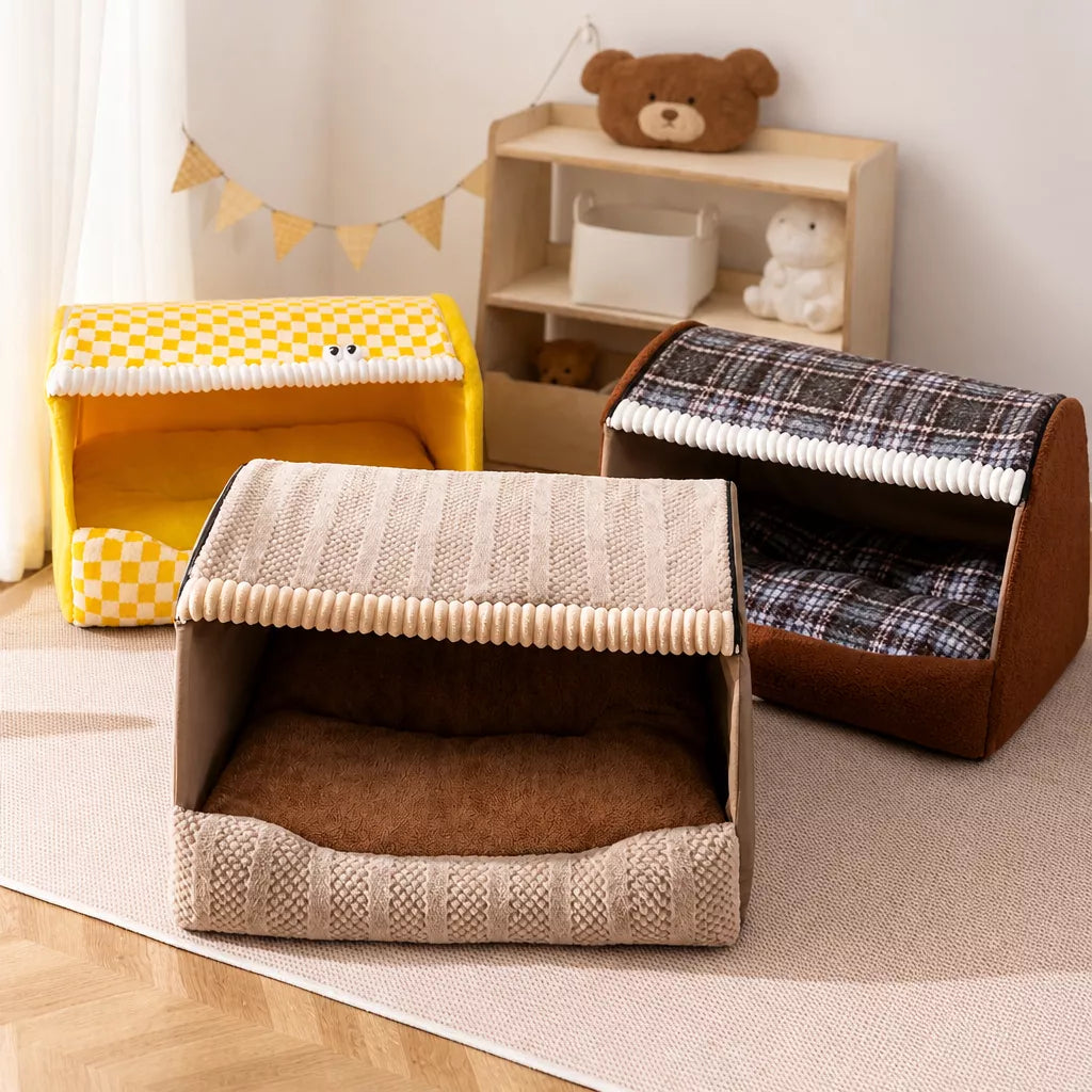 Covered Dog House Bed for Dogs