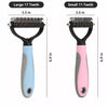 Dog & Cat Dematting Brush for Tangles & Loose Fur