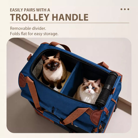 Foldable Pet Carrier for Cats and Dogs