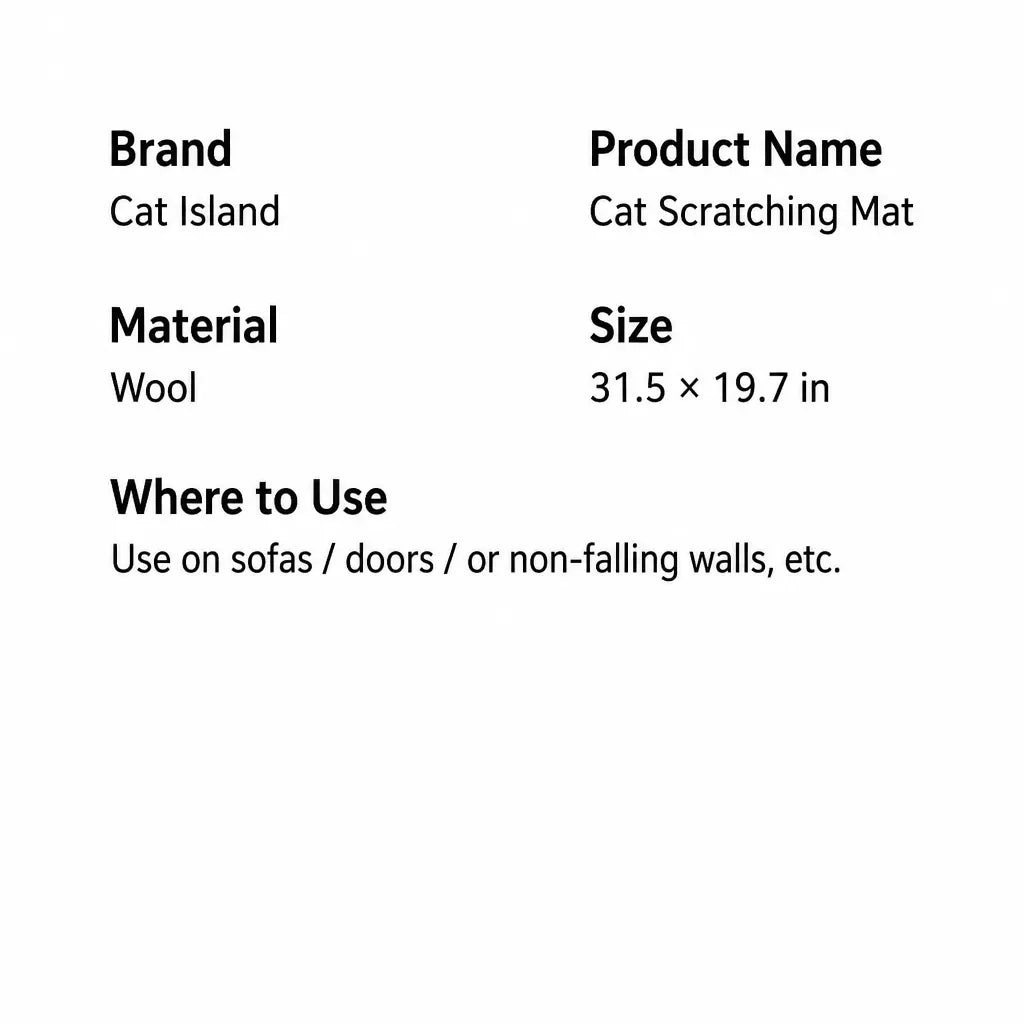 Adhesive Wall-Mounted Cat Scratching Pad