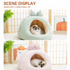 Enclosed Fabric Pet Tent Bed for Cats and Small Dogs