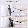 Interactive Cat Wand Toy with 6 Feather Attachments
