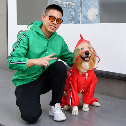 Four-Leg Waterproof Dog Raincoat