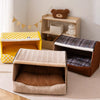 Enclosed Pet Bed for Cats and Dogs with Removable Cover