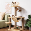 Wooden Space Capsule Cat Tree with Scratching Post