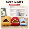 Semi-Enclosed EPE Foam Pet Bed for Cats & Dogs