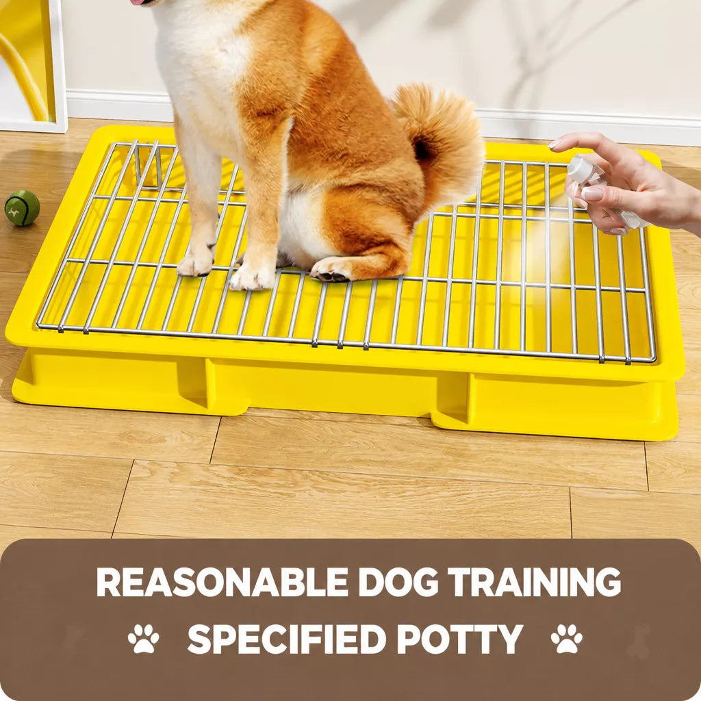Dog Potty Training Tray with Grate