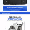 Foldable Pet Stroller with Detachable Carrier for Dogs & Cats