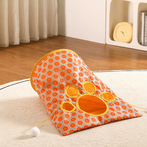 Foldable Crinkle Cat Tunnel Toy