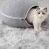 Enclosed Donut Pet Bed with Tunnel