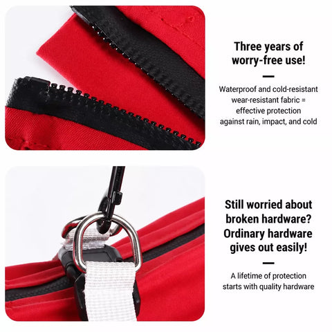 Hooded Four-Leg Dog Raincoat for Rainy Walks