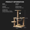 Wooden Space Capsule Cat Tree with Scratching Post