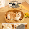 Handwoven Rattan Cat Bed for Cats & Small Dogs