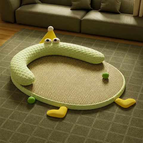 Low-Profile Pet Bed Mat for Cats and Dogs