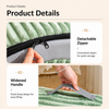 Enclosed Plush Pet Bed with Door Curtain for Cats and Dogs