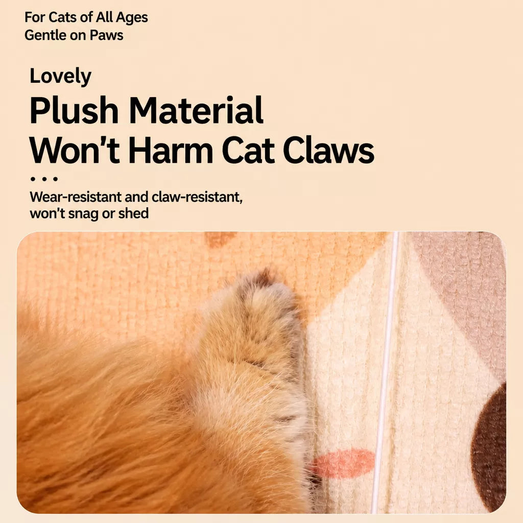 Self-Adhesive Wall-Mounted Felt Cat Scratcher
