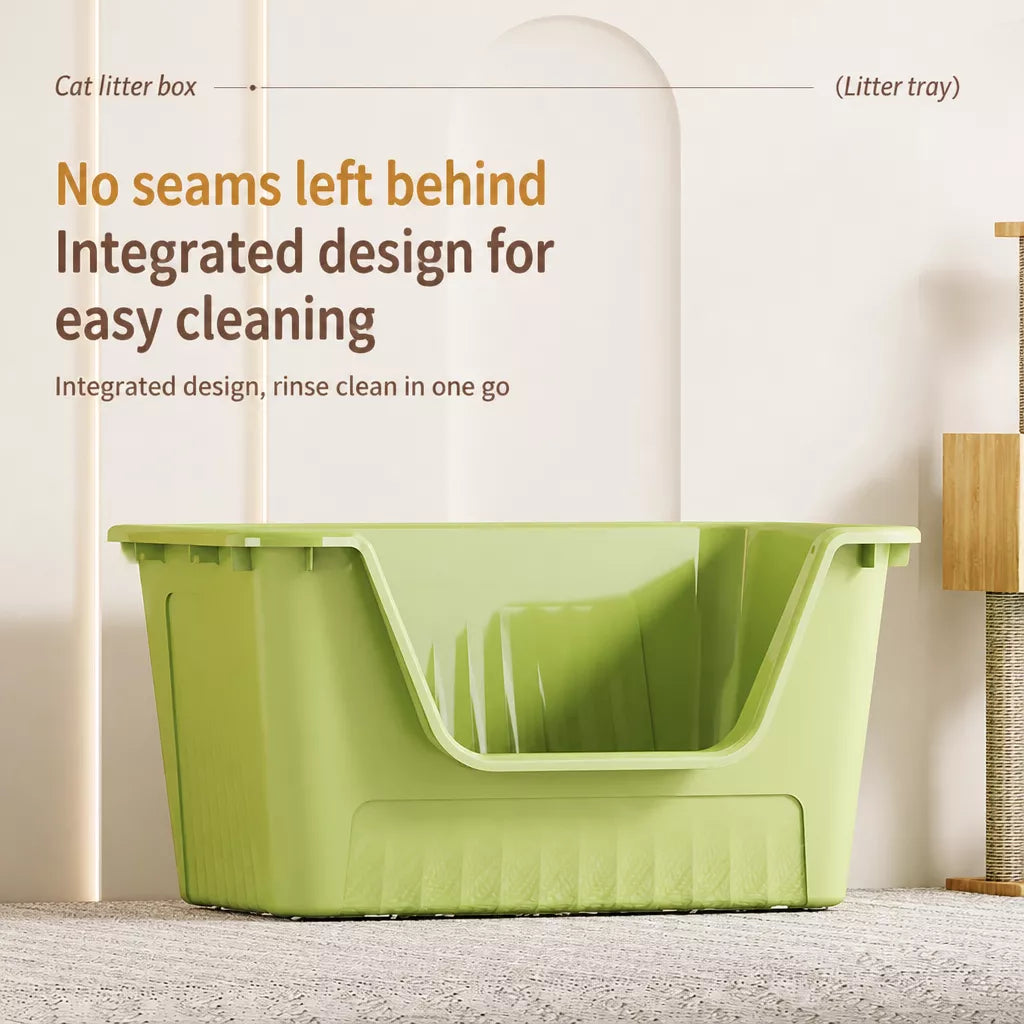 Jumbo Plastic Cat Litter Box with High Sides p-05679
