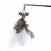 Interactive Cat Wand Toy with 6 Feather Attachments