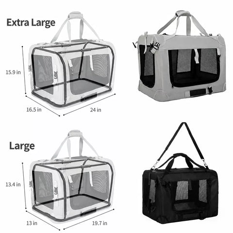 Foldable Pet Carrier for Cats and Dogs