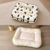 Cotton-Linen Pet Bed Mat for Small Dogs and Rabbits
