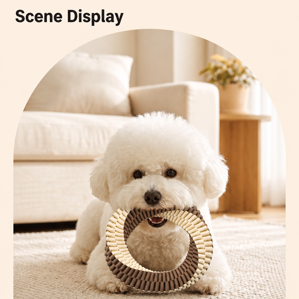 Latex Rope-Knot Tug Toy for Dogs and Cats