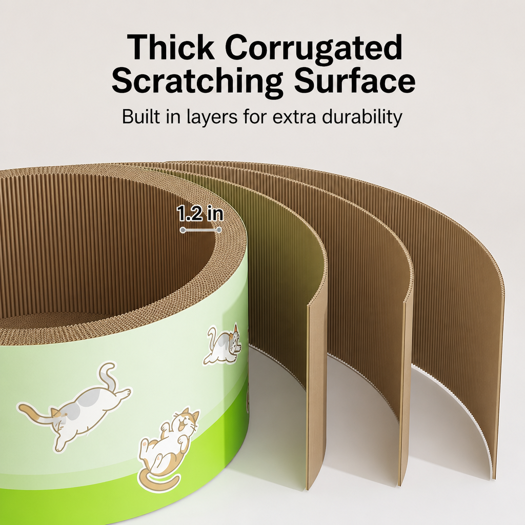 Corrugated Cardboard Cat Scratcher Lounge