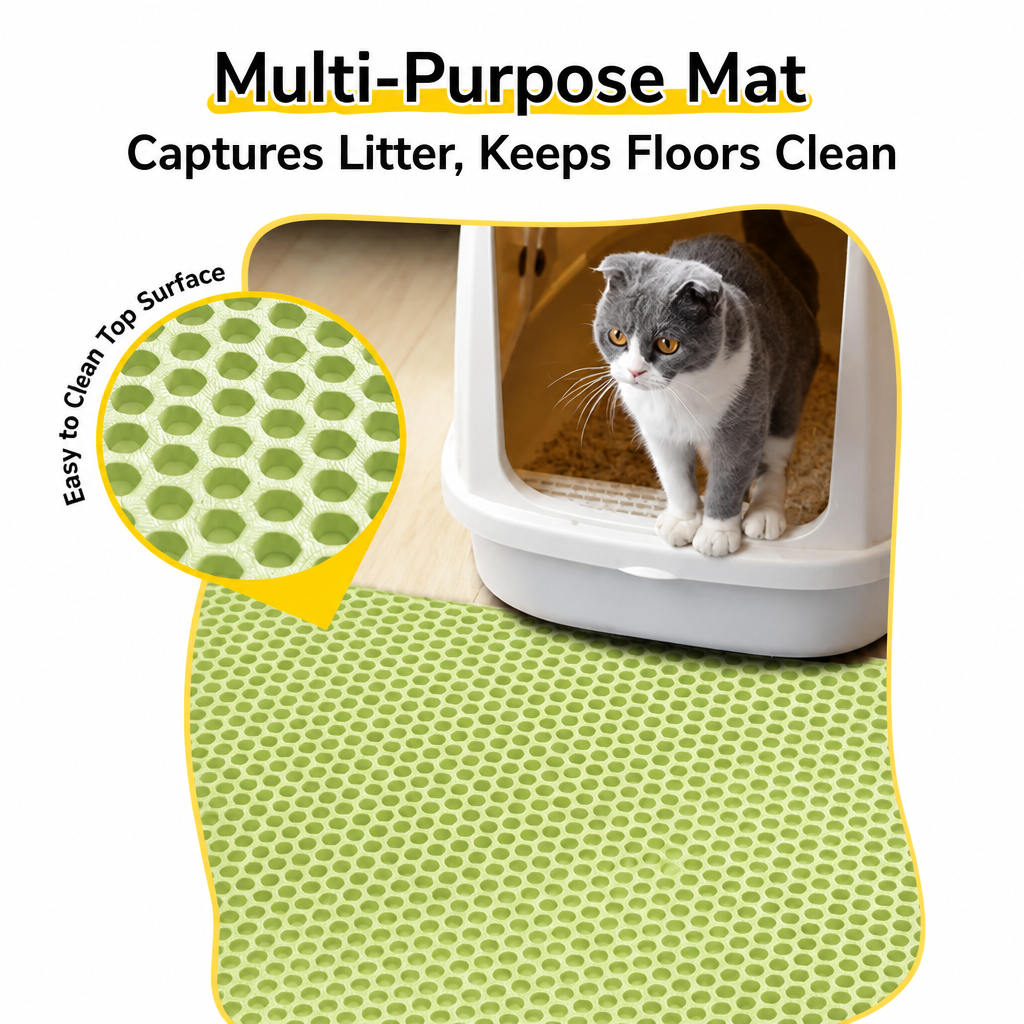 Double-Layer Cut-to-Fit Cat Litter Mat