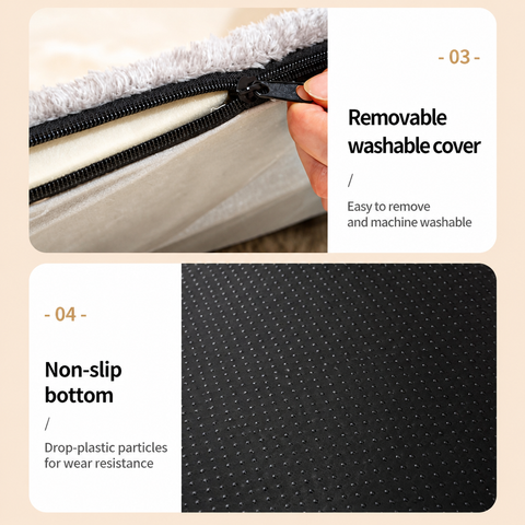 Enclosed Pet Bed with Door Curtain for Cats and Dogs