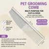 Cat & Dog Grooming Comb for Detangling and Loose Fur